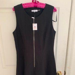Calvin Klein A Line dress with front zipper/New with tag never worn